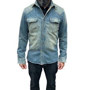 Levi's Standard Fit Washed Denim Work Shirt